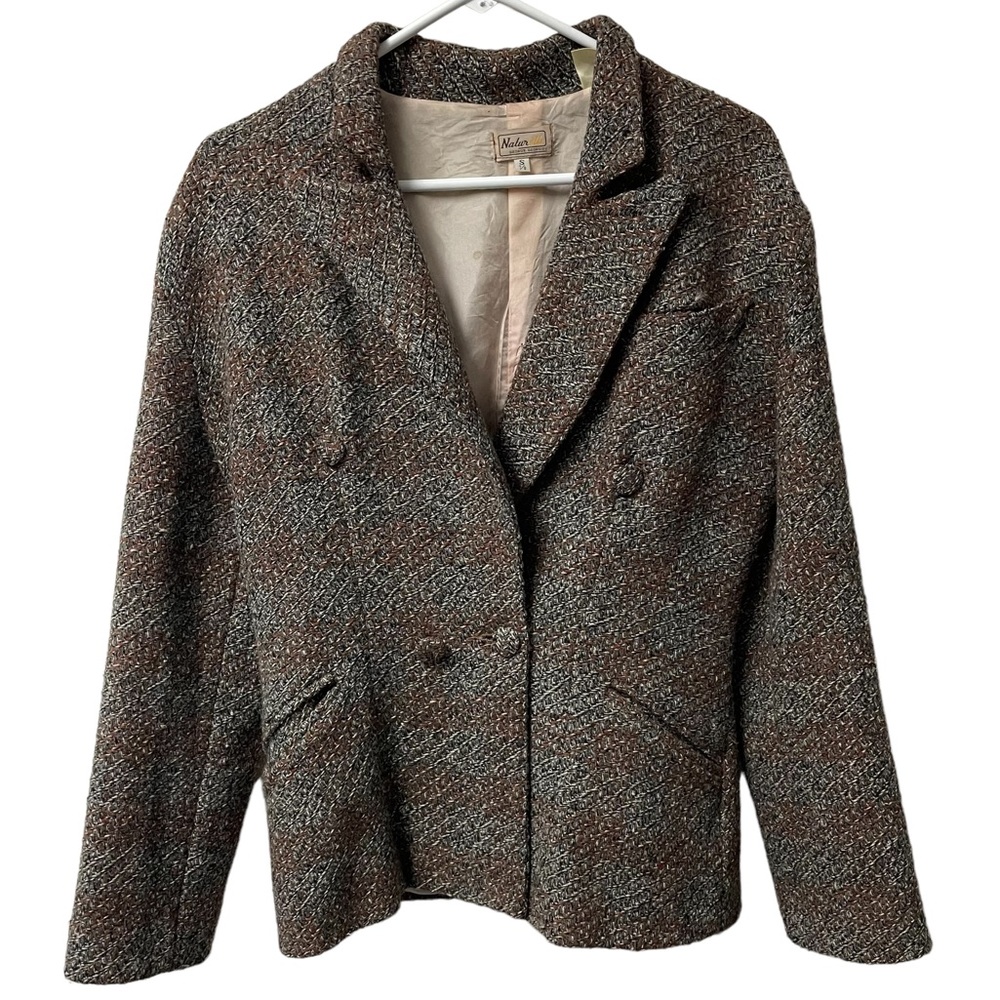 Naturelle by George Georgio Vintage Women's Wool Button Down Jacket Small